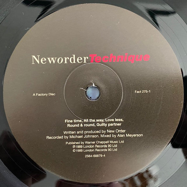 Neworder* : Technique (LP, Album, RE, RM, 180)