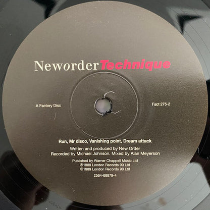 Neworder* : Technique (LP, Album, RE, RM, 180)