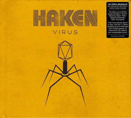 Haken (2) : Virus (CD, Album + CD, Album, Ins + Ltd, Med)