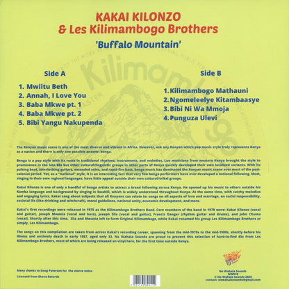 Kakai Kilonzo & Les Kilimambogo Brothers* : Buffalo Mountain (LP, Comp)