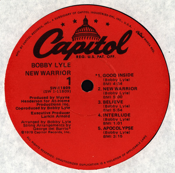Bobby Lyle : New Warrior (LP, Album)