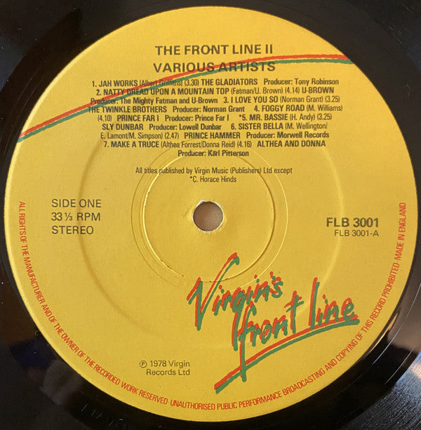 Various : The Front Line II (LP, Comp)