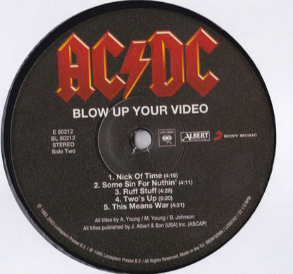 AC/DC : Blow Up Your Video (LP, Album, RE, RM, 180)