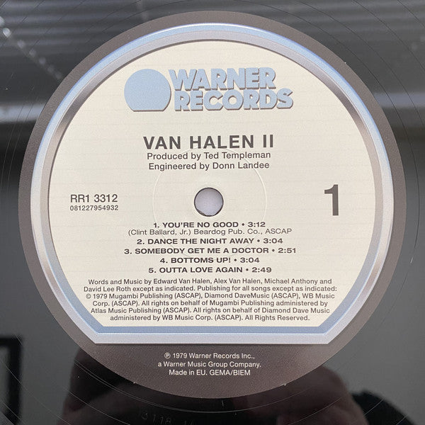 Van Halen : Van Halen II (LP, Album, RE, RM, 180)