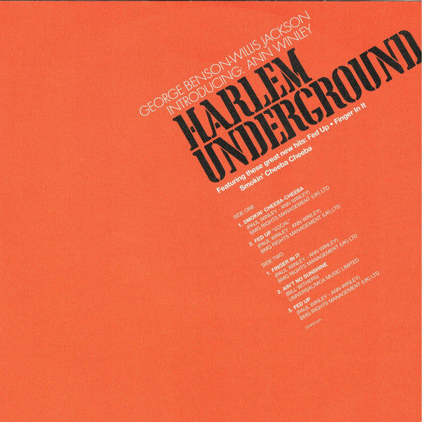 Harlem Underground Band : Harlem Underground (LP, Album)