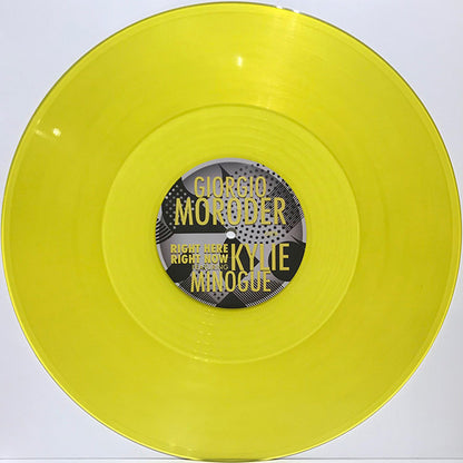 Giorgio Moroder Featuring Kylie Minogue : Right Here, Right Now (12", Single, Ltd, RE, RP, Yel)