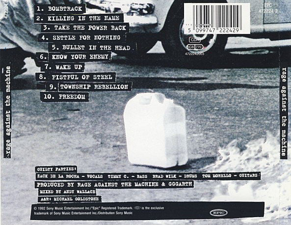 Rage Against The Machine : Rage Against The Machine CD, Album, RP (VG+ /  VG+) - Dig Vinyl
