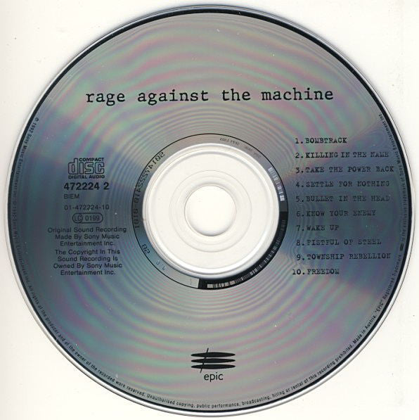Rage Against The Machine : Rage Against The Machine (CD, Album, RP)
