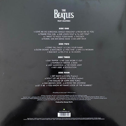 The Beatles : Past Masters (2xLP, Comp, Mono, RE, RM, 180)