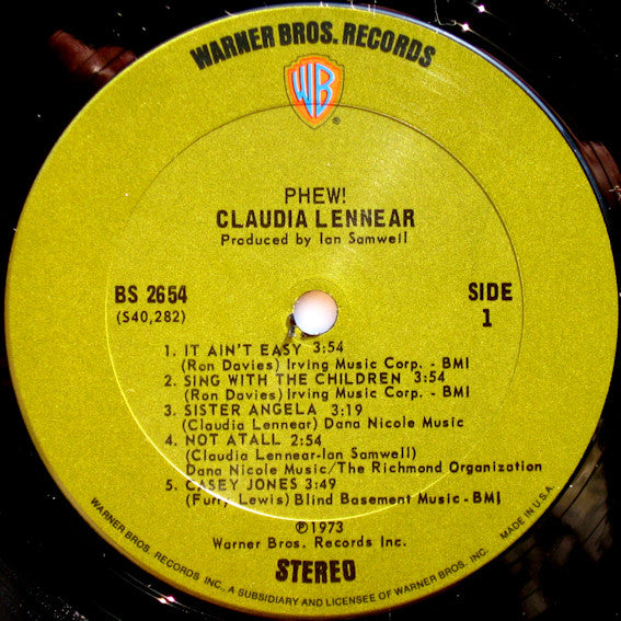 Claudia Lennear : Phew! (LP, Album)