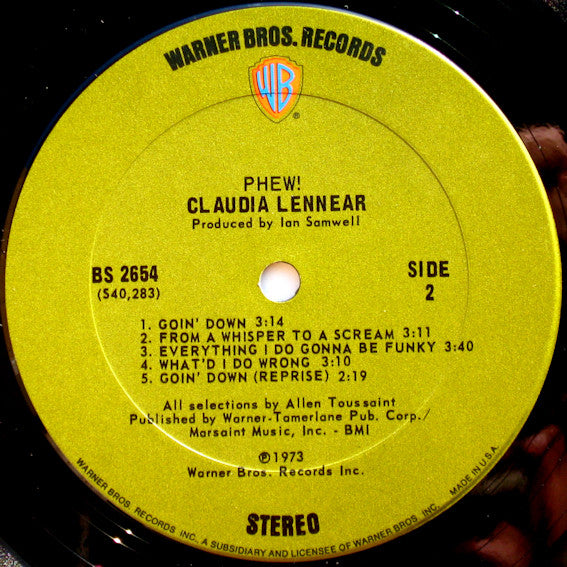 Claudia Lennear : Phew! (LP, Album)