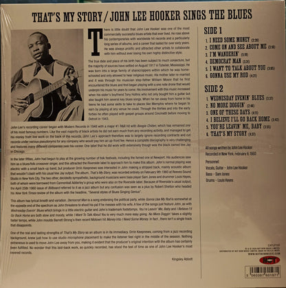 John Lee Hooker : That's My Story John Lee Hooker Sings The Blues (LP, Album, RE)