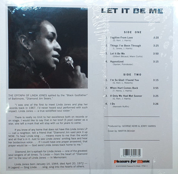 Linda Jones : Let It Be Me (LP, Album, RE)