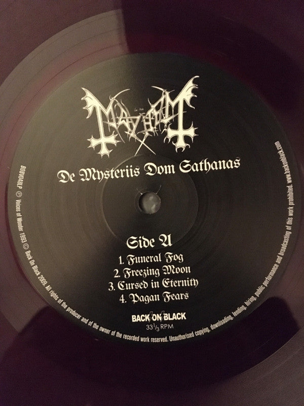 Mayhem : De Mysteriis Dom Sathanas (LP, Album, RE, RP, Pur)