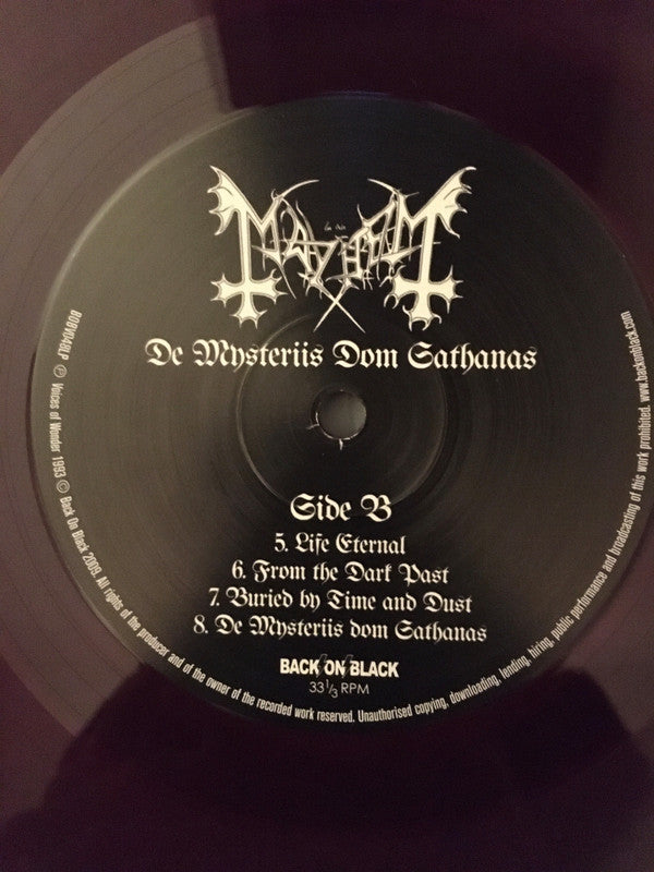 Mayhem : De Mysteriis Dom Sathanas (LP, Album, RE, RP, Pur)