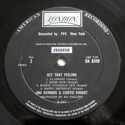 Jimi Hendrix And Curtis Knight : Get That Feeling (LP, Album, Mono)