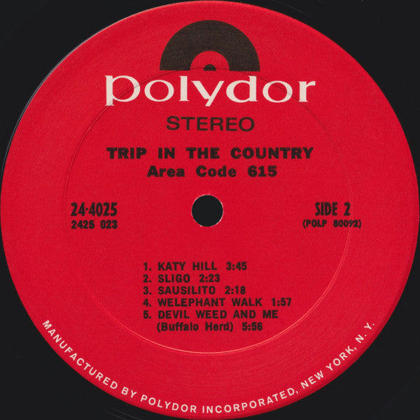 Area Code 615 : Trip In The Country (LP, Album, Pit)