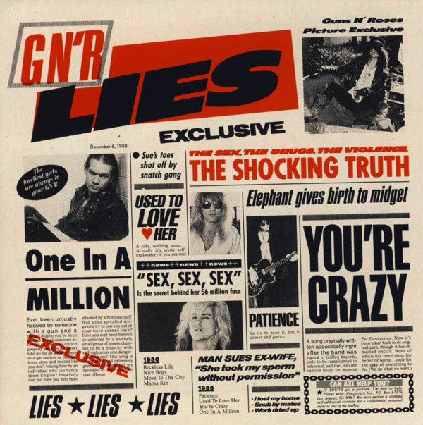 Guns N' Roses : G N' R Lies (CD, Album, RE, Son)