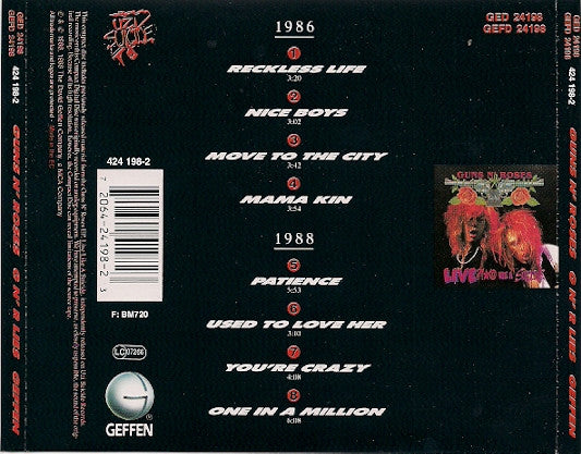 Guns N' Roses : G N' R Lies (CD, Album, RE, Son)