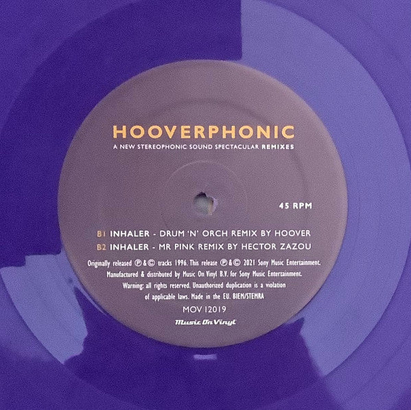 Hooverphonic : A New Stereophonic Sound Spectacular Remixes (12", RSD, Num, S/Edition, Pur)