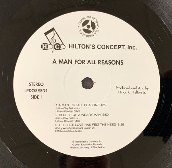 Hilton Felton : A Man For All Reasons (LP, Album, RSD, Ltd, Num, RE)