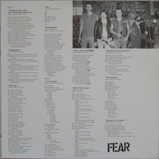 Fear (3) : More Beer (LP, Album)