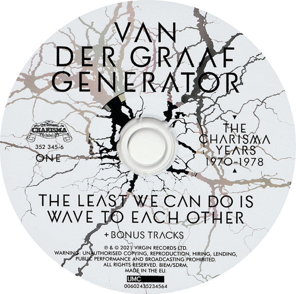 Van Der Graaf Generator : The Charisma Years 1970-1978 (Box, Comp + CD, Album, RE, RM + CD, Album, RE, RM )