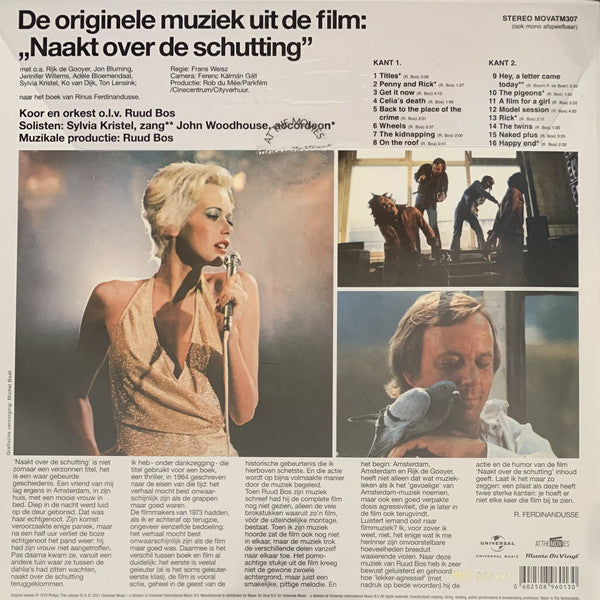 Ruud Bos : Naakt Over De Schutting (Originele Muziek Uit De Film) (LP, Album, RSD, Ltd, Num, RE, Whi)