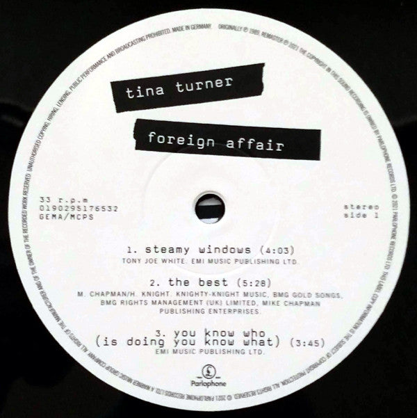 Tina Turner : Foreign Affair (2xLP, Album, RE, RM, Gat)