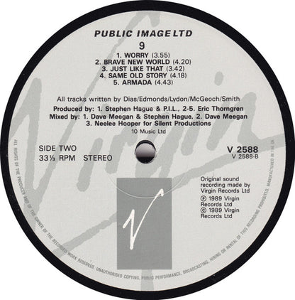 Public Image Ltd* : 9 (LP, Album)