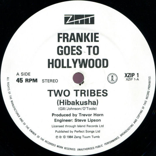 Frankie Goes To Hollywood : Two Tribes (Hibakusha) (12", Single, Ltd)
