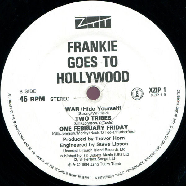 Frankie Goes To Hollywood : Two Tribes (Hibakusha) (12", Single, Ltd)