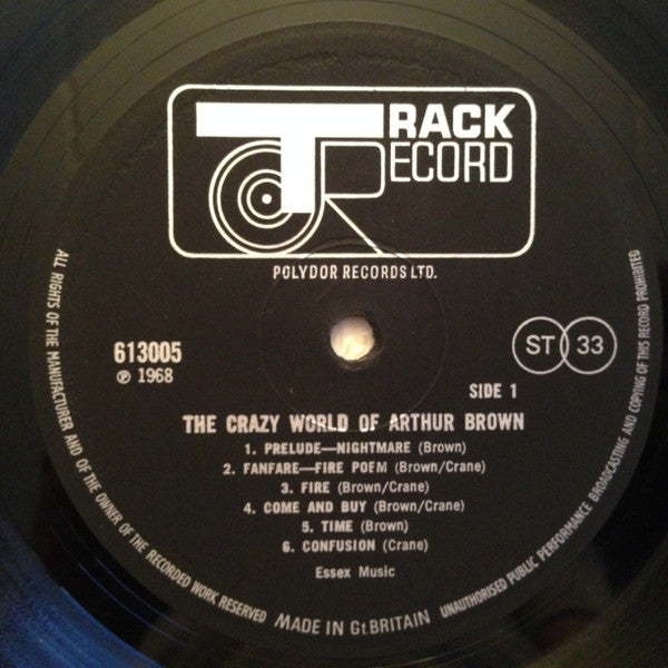 The Crazy World Of Arthur Brown : The Crazy World Of Arthur Brown (LP, Album)