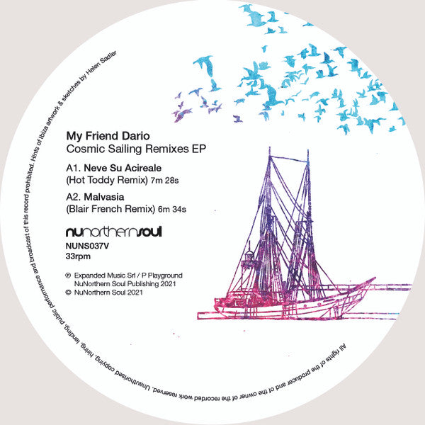 My Friend Dario : Cosmic Sailing Remixes EP (12", EP)