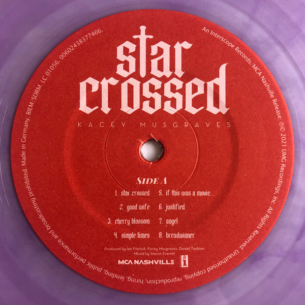 Kacey Musgraves : Star-Crossed (LP, Album, M/Print, Lav)