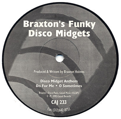 Braxton Holmes : Braxton's Funky Disco Midgets (12")