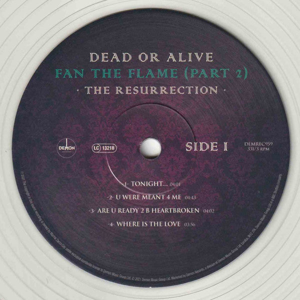 Dead Or Alive : Fan The Flame (Part 2) - The Resurrection (LP, Album, Cle)
