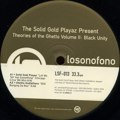 Various : Theories Of The Ghetto Volume Two: Black Unity (12")