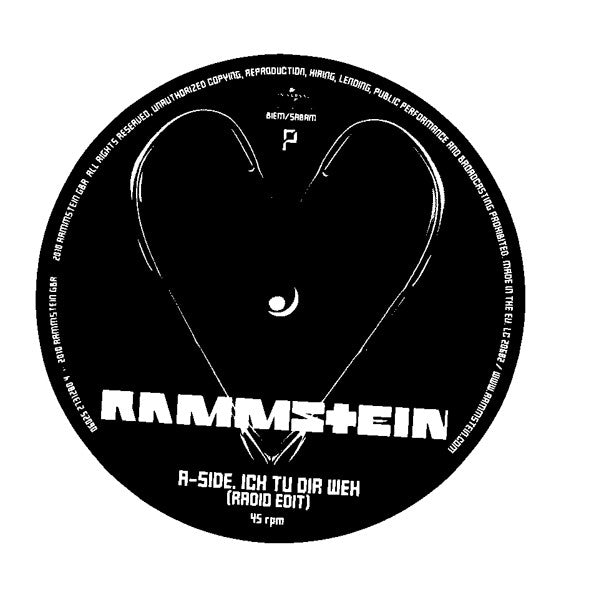 Rammstein : Ich Tu Dir Weh (12", Single, Ltd, Num, Whi)
