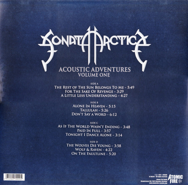 Sonata Arctica : Acoustic Adventures - Volume One (2xLP, Album, Ltd, Blu)