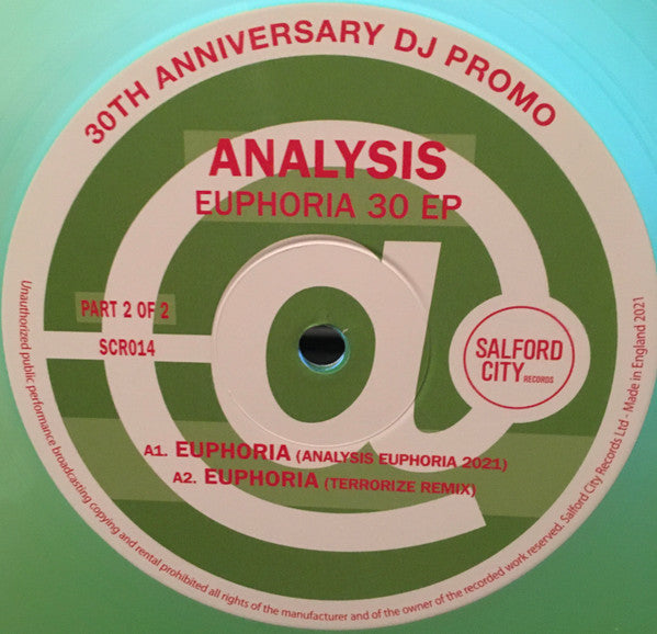 Analysis : Euphoria 30 EP (PT 2) (12", EP, Gre)