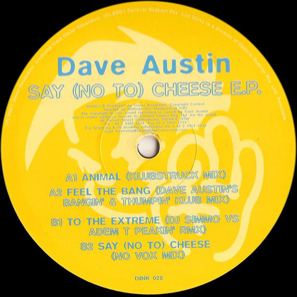 Dave Austin : Say (No To) Cheese E.P. (12", EP)