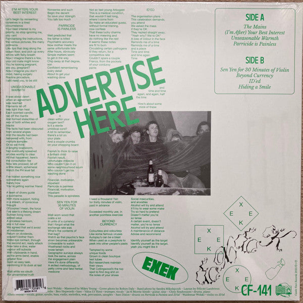 Exek : Advertise Here (LP, Album, Ltd, Pac + CDr, Comp)