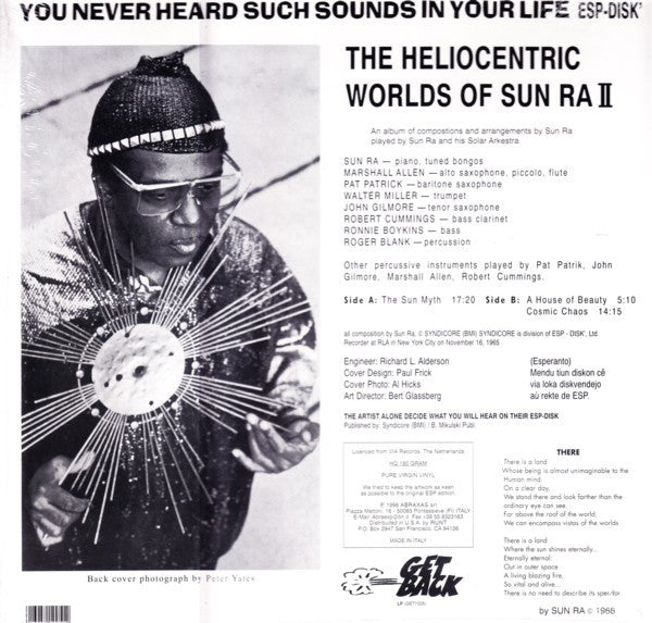 Sun Ra : The Heliocentric Worlds Of Sun Ra, Volume 2 (LP, Album, RE)