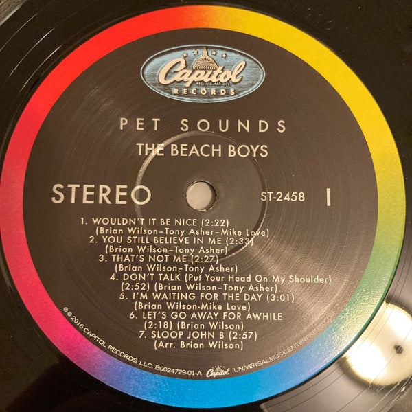 The Beach Boys : Pet Sounds (LP, Album, RE)