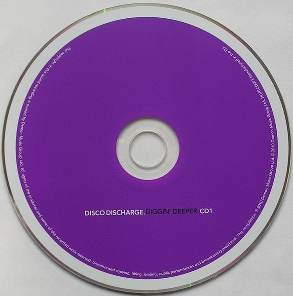 Various : Disco Discharge. Diggin’ Deeper (2xCD, Comp, Car)