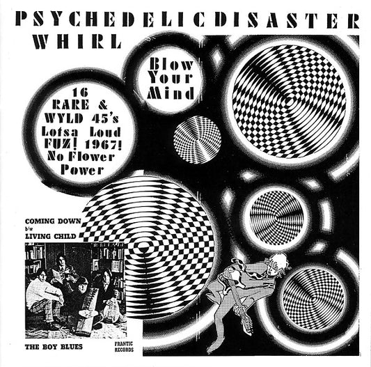 Various : Psychedelic Disaster Whirl (Blow Your Mind / 16 Rare & Wyld 45's Lotsa Loud Fuz! 1967! No Flower Power) (CD, Comp, RE, Unofficial)