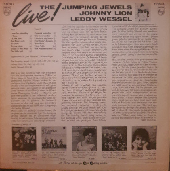 The Jumping Jewels / Johnny Lion / Leddy Wessel : Live! (LP, Album, Mono)