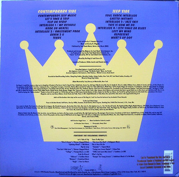 Da King & I - Contemporary Jeep Music (LP, Album) (VG+ / VG+)