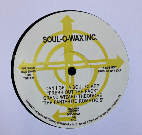 Grand Wizard Theodore, The Fantastic Five : Can I Get A Soul Clapp "Fresh Out The Pack" (12", RE)